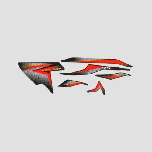 Stckr Set Pulsar 200Rs [Blk Tank-Red] (Nar0888) 1