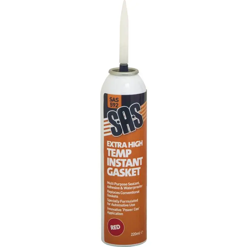 Sas592 Red Extra High Temp Instant Gasket 220Ml Aerosol 1