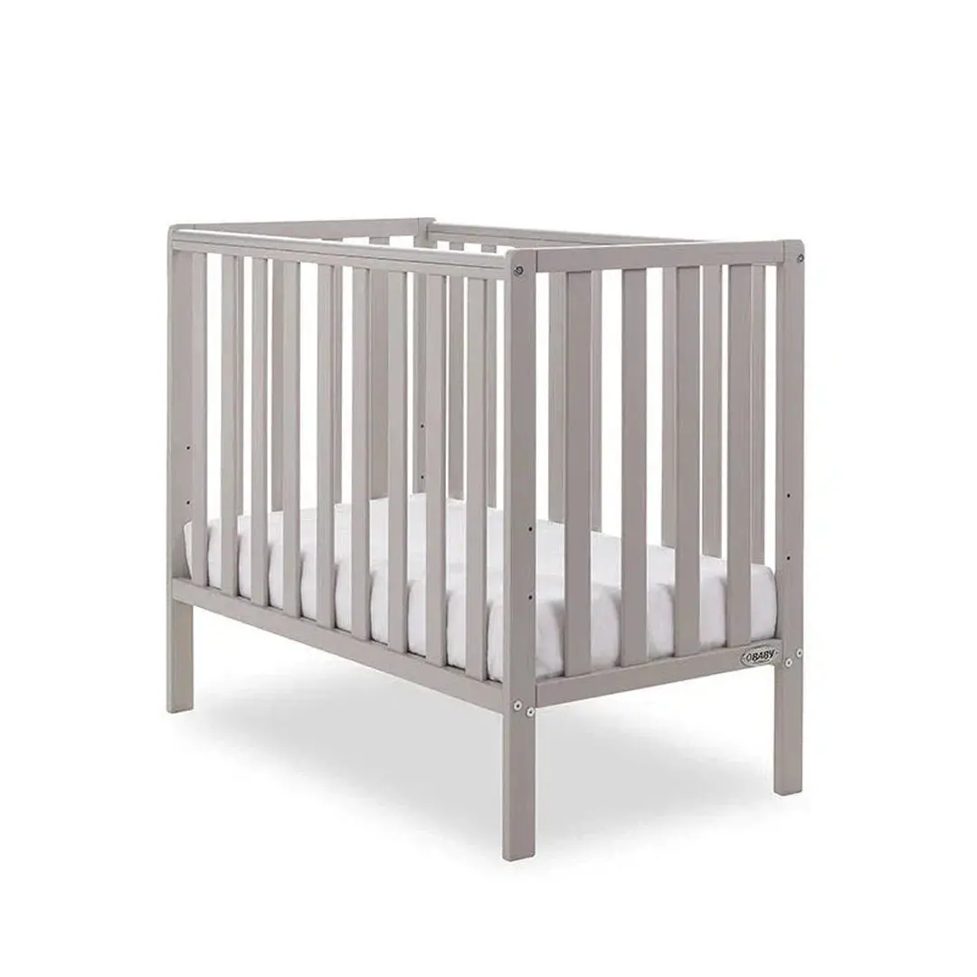 Obaby Bantam Space Saver Cot - Warm Grey 1