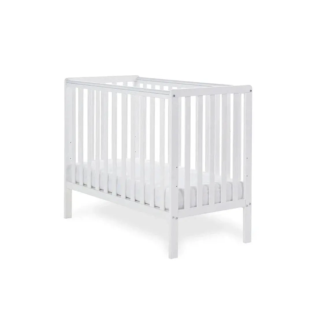 Obaby Bantam Space Saver Cot - White 1