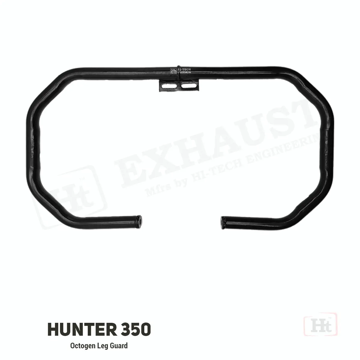 Hunter 350 Octogan Leg Guard – Sb 660 – Black Matt / Ht Exhaust 1