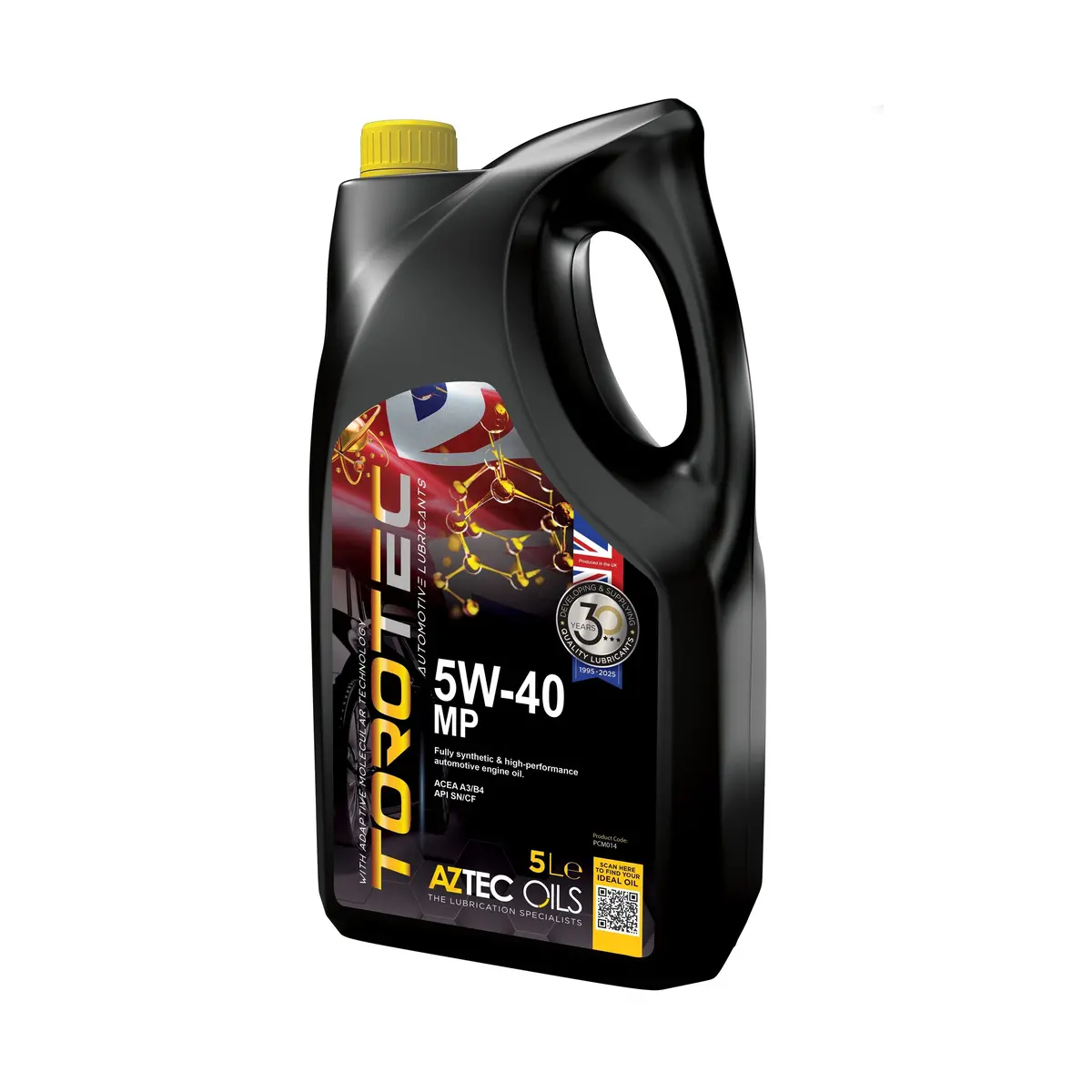 Aztec Torotec 5W-40 Mp A3/B4 Fully Synthetic Engine Oil Pcm014 2