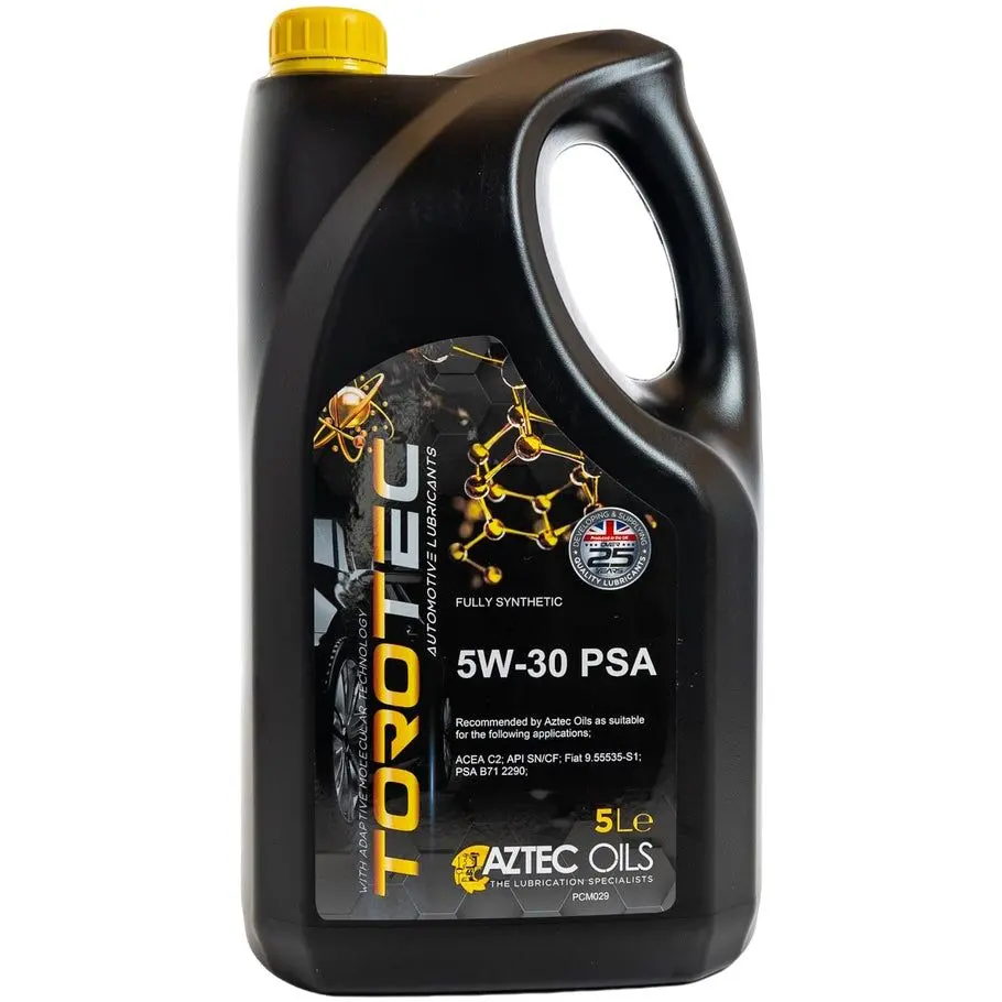 Aztec Oils 5W-30 Psa Torotec Fully Synthetic Acea C2 Pcm029 2