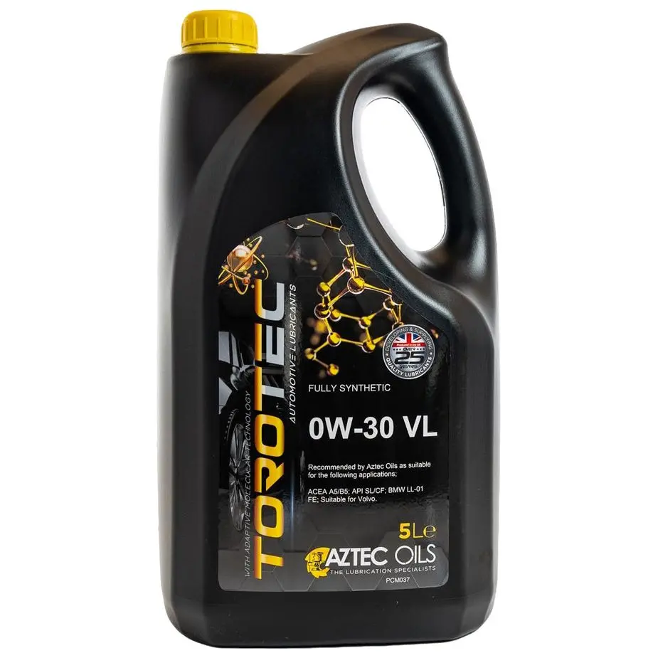 Aztec Oils 0W-30 Vl Torotec Fully Synthetic Acea A5/B5 Pcm037 2