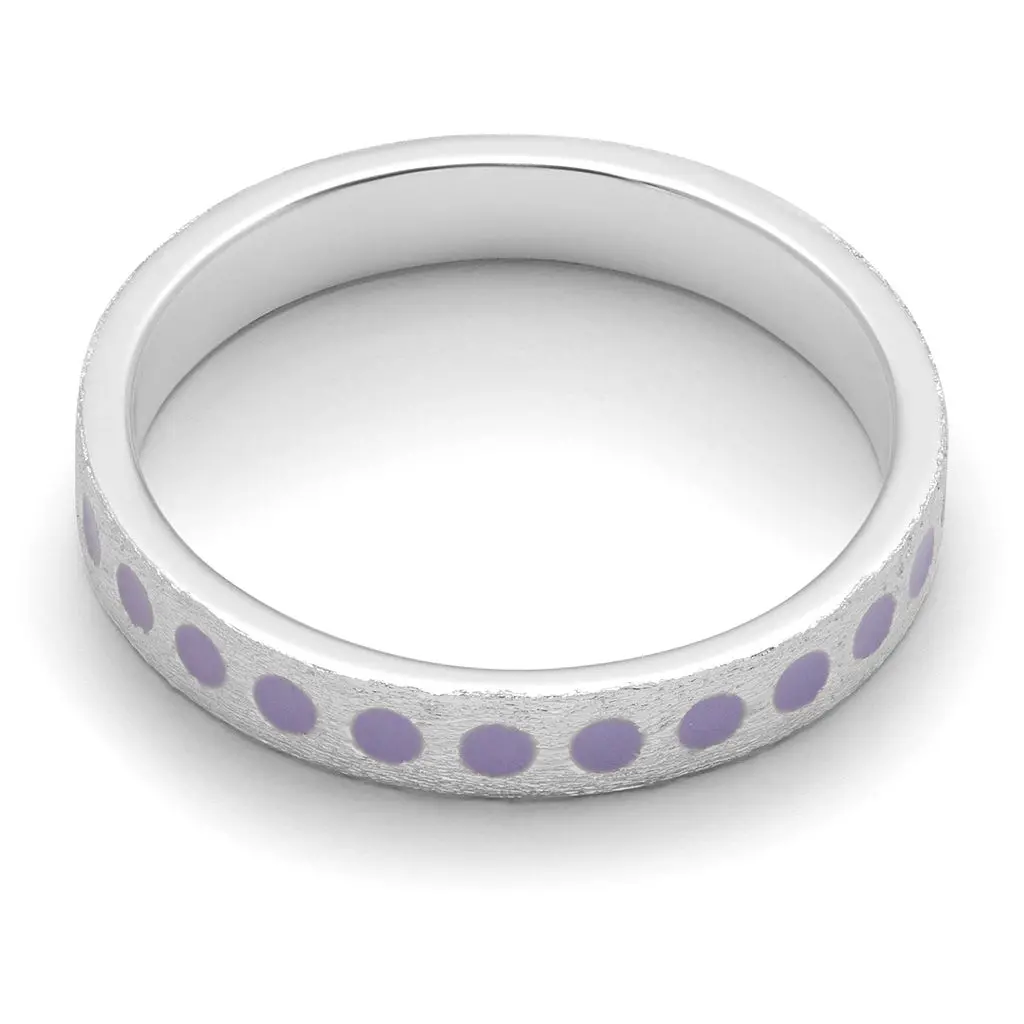 Pattern Ring Silver - Purple 1