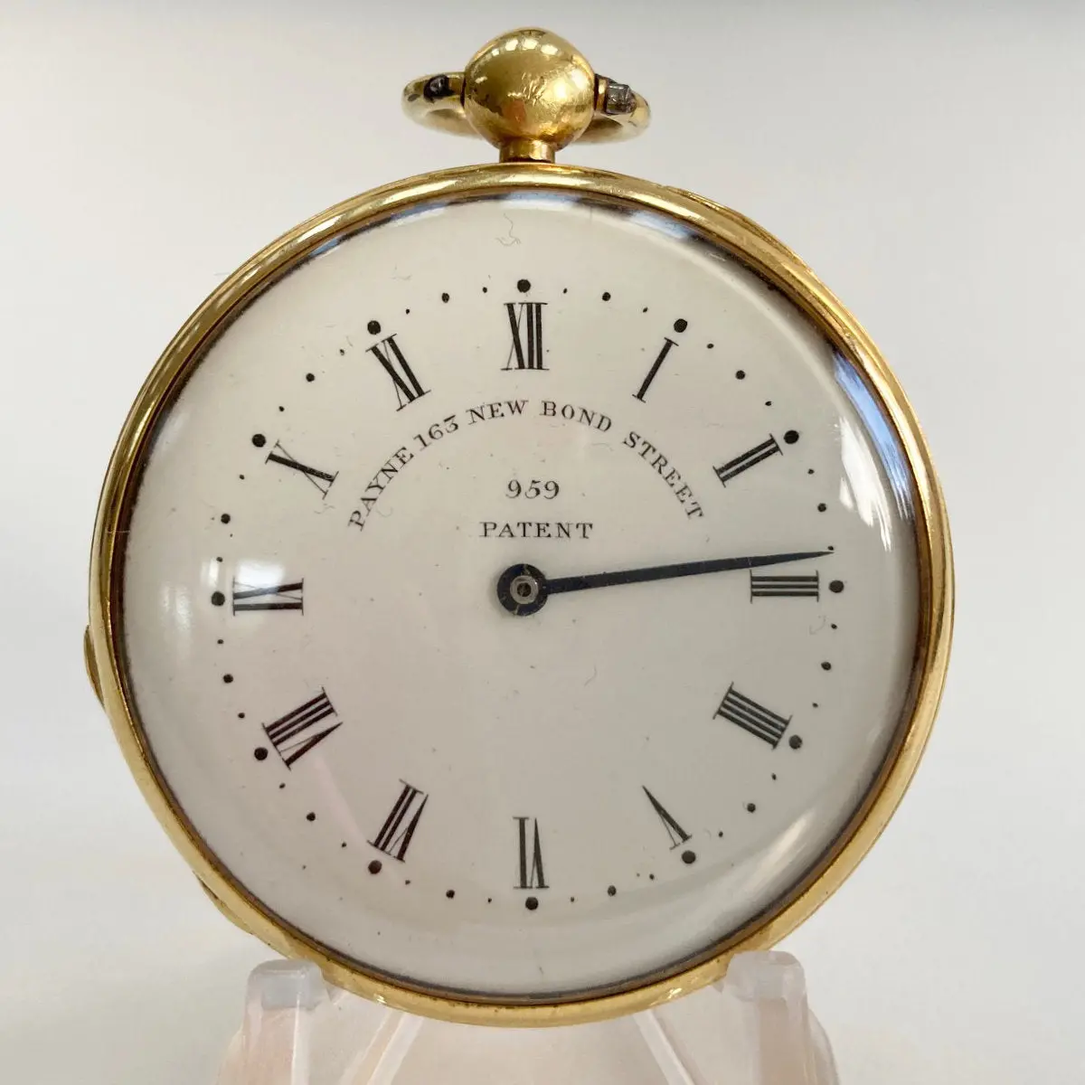 Early Victorian Gilt Cased Patent Pedometer By Payne Of 165 New Bond Street London 1