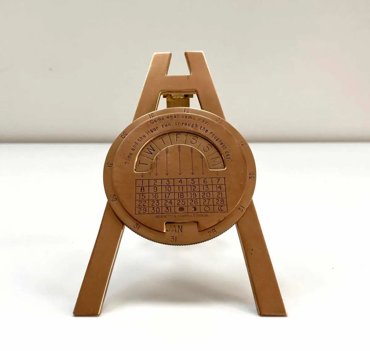 Desktop Perpetual Calendar By Negretti & Zambra London 1