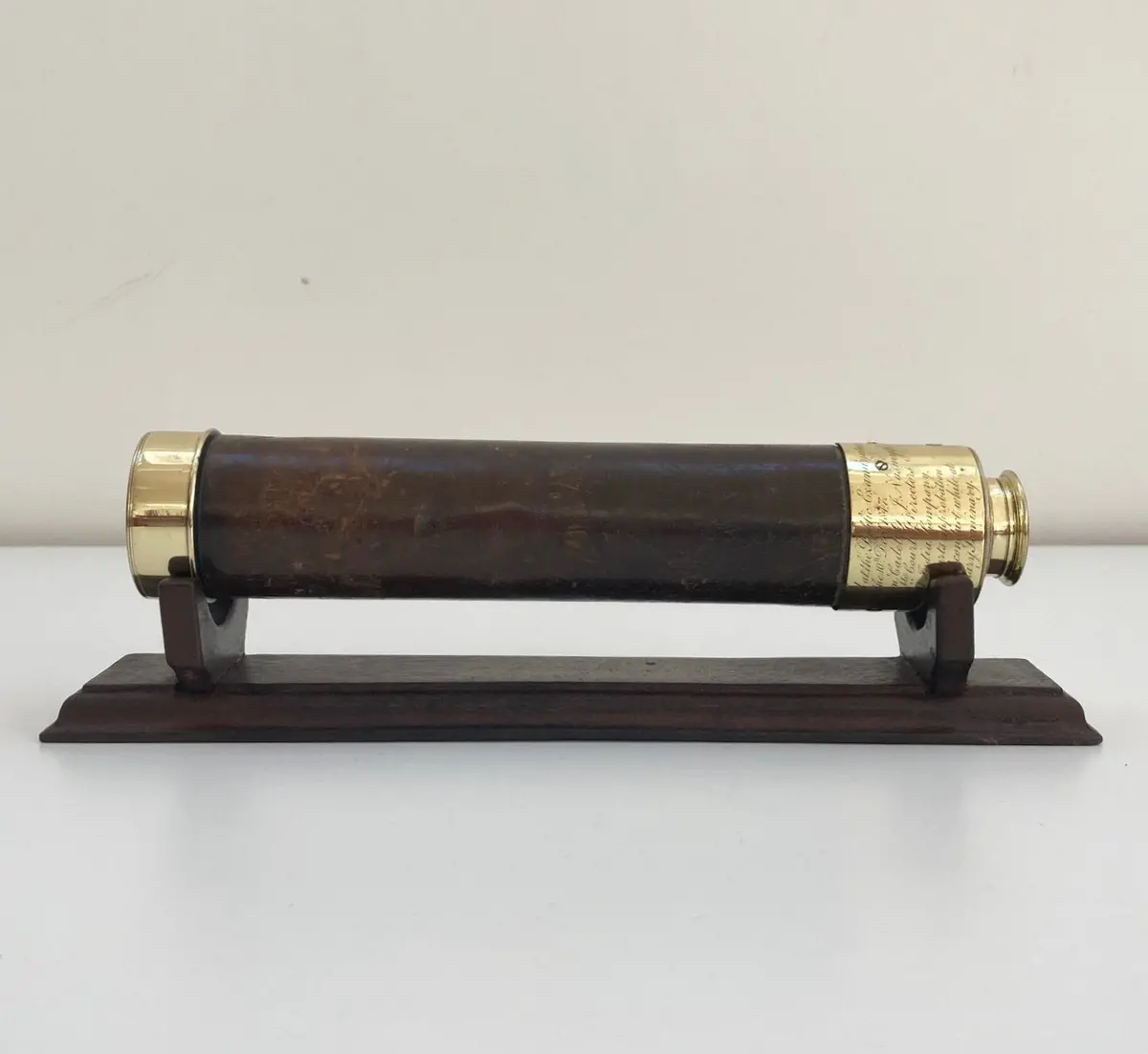 Early Victorian Telescope By Dollond With East India Company Presentation Engraving 1