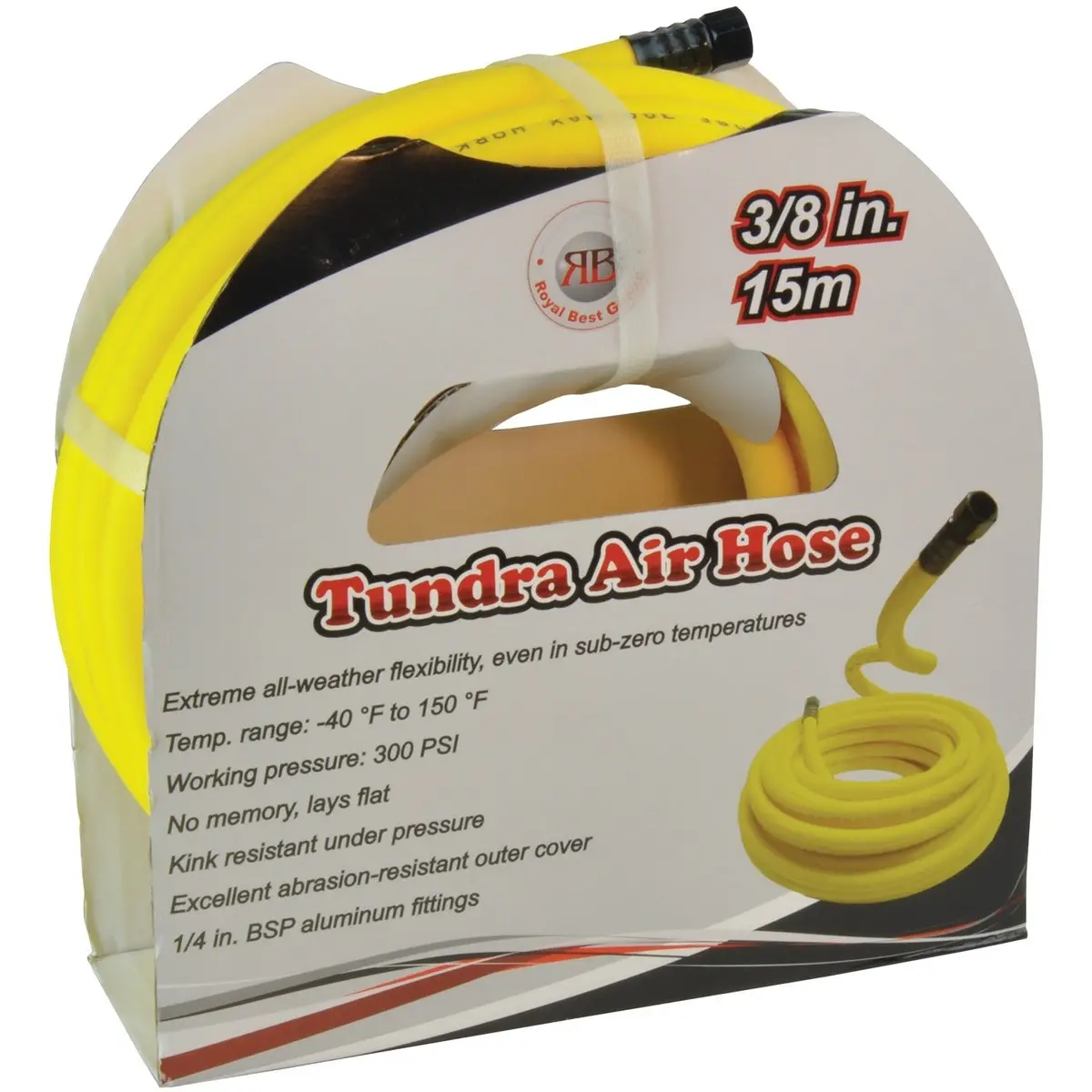 Tundra Air Hose Hi-Vis Yellow 15 Metre 1