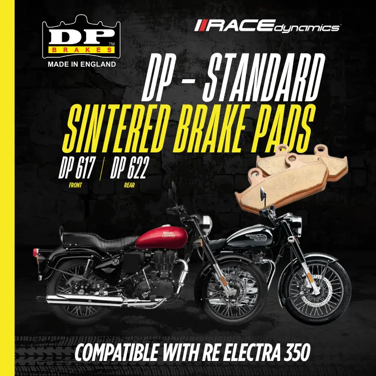 Dp Sintered Brake Pads For Royal Enfield Electra 350 - Standard 3