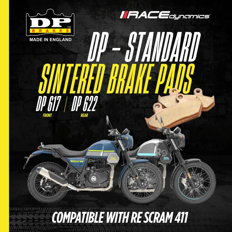 Dp Sintered Brake Pads For Royal Enfield Scram 411 - Standard 3