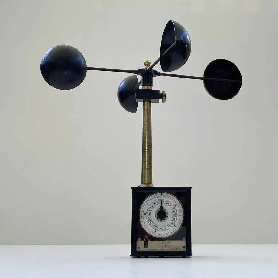 Late Victorian Robinson-Beckley Anemometer By J Hicks Of Hatton Garden 1