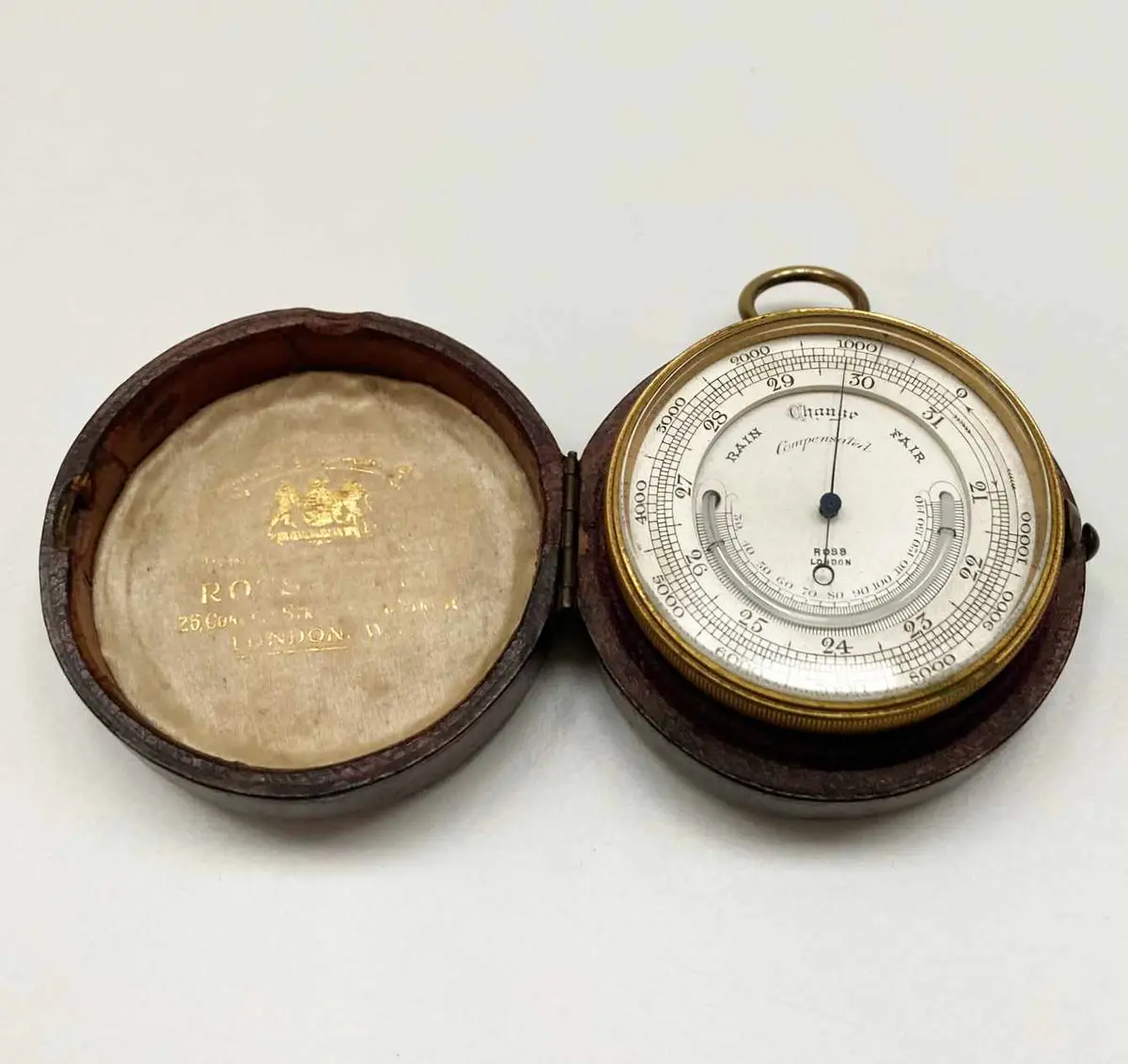 Ross Pocket Barometer Owned By Captain Cecil Bebb - General Franco's Pilot 1