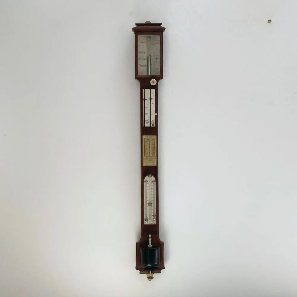Early Victorian Weather Station Stick Barometer By Andrew Ross London 1
