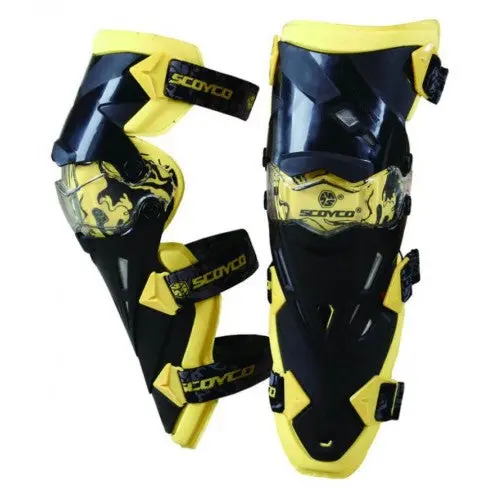 Scoyco Motorcycle Bike Racing Riding Knee Guard K12 (Yellow) 1