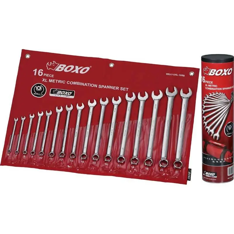 Boxo 16 Piece Xl Metric Combination Spanner Set 1