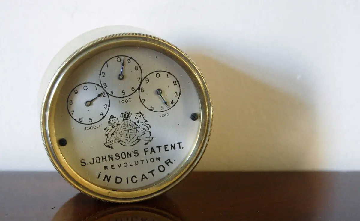 Victorian S Johnson's Patent Revolution Indicator Or Odometer 1