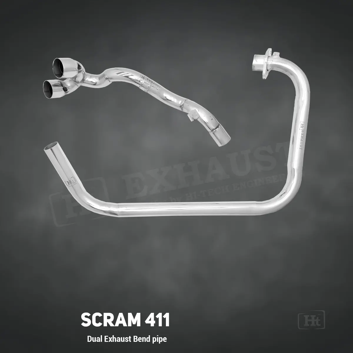Dual Exhaust Bend Pipe – For Scram 411 / Ht Exhaust – Bend Pipe Only 1