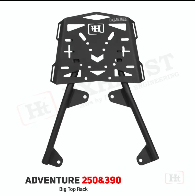 Top Rack For Ktm Adventure 250,390 With Big Plate – Sb 736 – Ht Exhaust 1