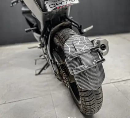 Universal Tyre Hugger With Comp Fully Carbon Fiber Premium ( Pvc+Aluminium) 1