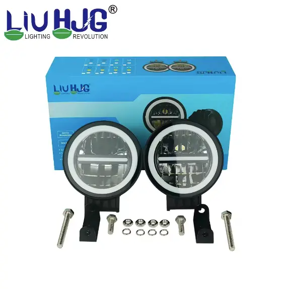 Liu Hjg Original 70W Minus Light Dual Color Yellow/White Led Fog Lights With Yellow Filter Cap For Bikes, Cars, Jeeps -Hjg Original 70W Minus Light Dual Color Yellow/White Led Fog Lights With Yellow Filter Cap For Bikes, Cars, Jeeps - Set Of 2 1