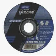 66252925431 Norton Vulcan 1Mm Cutting Disc 115 X 1.0 X 22.23Mm Pack Of X25 A60s T41 1