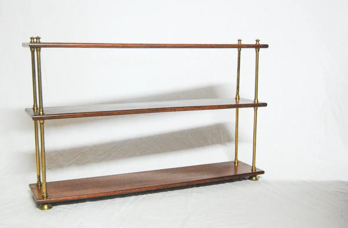 A Set Of Victorian Mahogany & Brass Campaign Bookshelves 1