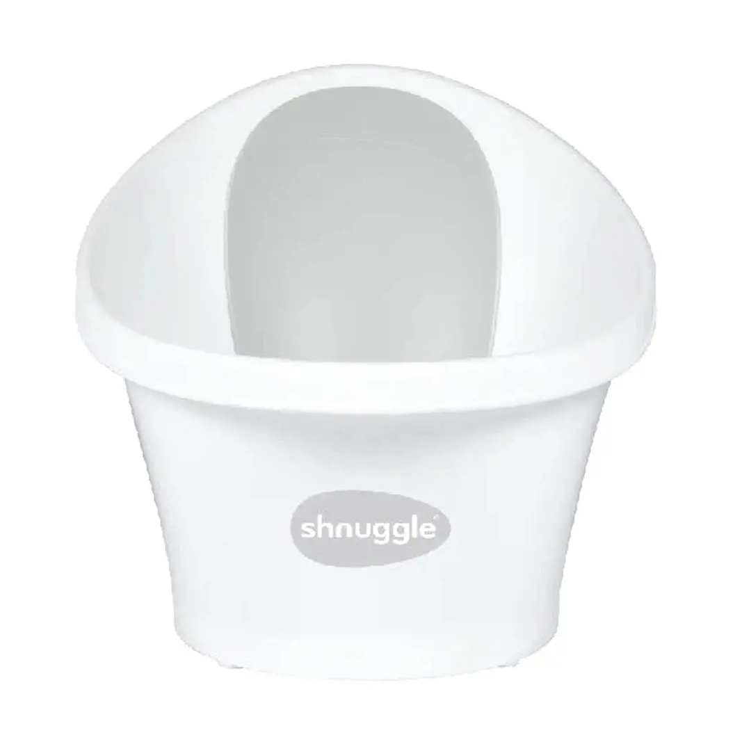 Shnuggle Baby Bath - White/Grey 1