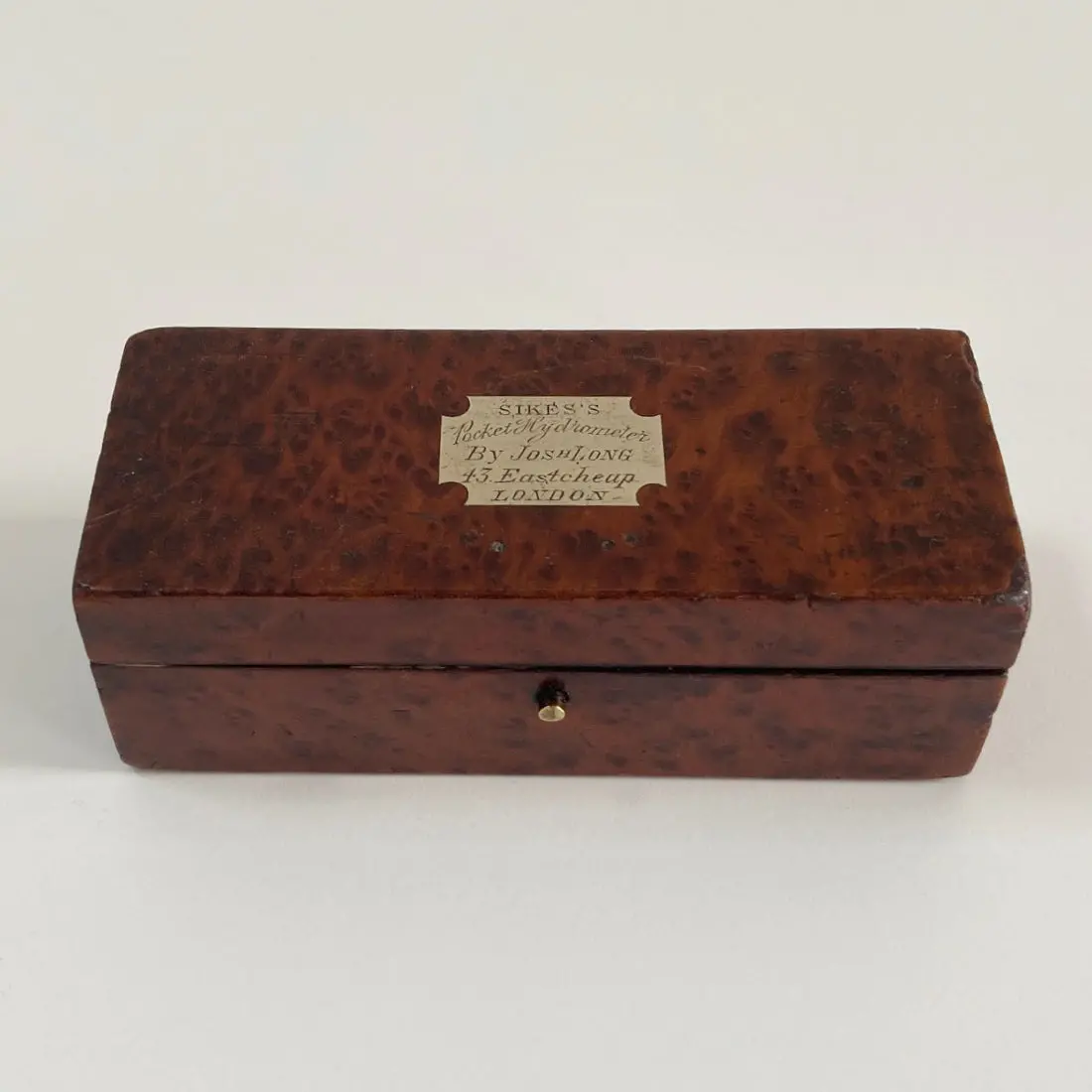 Miniature Pocket Sikes Hydrometer By Joseph Long Of Eastcheap London 1