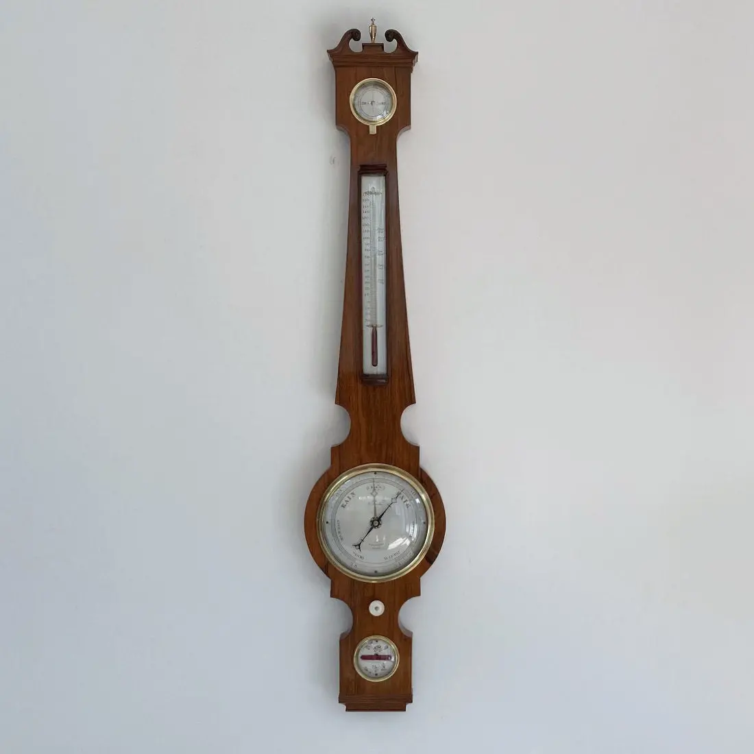 William Iv Six Inch Dial Rosewood Wheel Barometer By Francis Amadio London 1