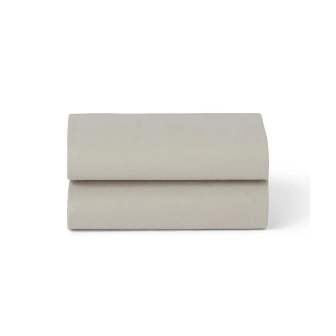 Snuz Crib 2 Pack Fitted Sheets - Grey 1