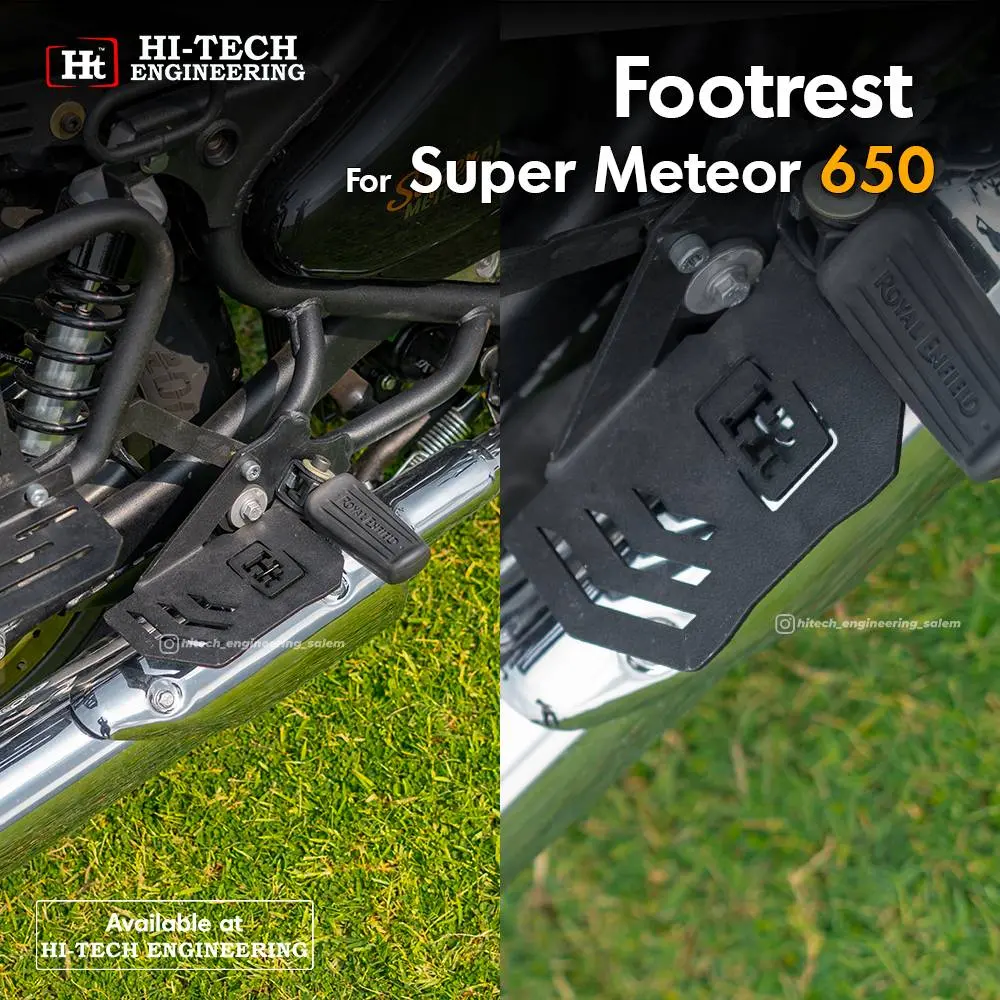 Super Meteor 650 Footrest- Ftr 734 Ht Exhaust Set Of -2 1