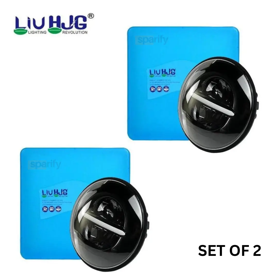 Liu Hjg Minus Headlight Led 7Inch 12V-80V, 110W Original Hjg( Without Ring ) For Mahindra Thar , Gypsy Combo 1