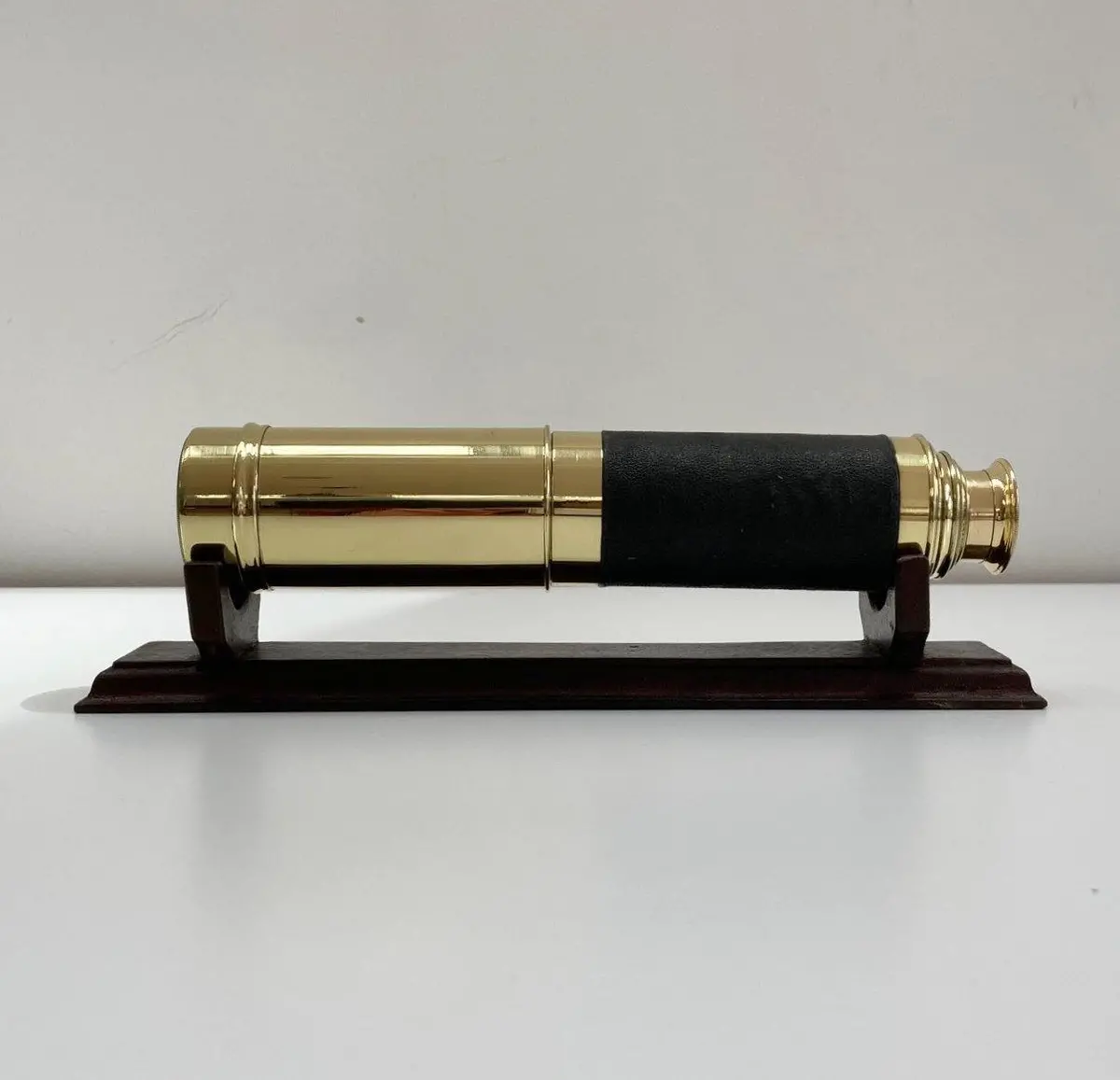 Mid Victorian Three Draw Telescope By M Aronsberg & Co Liverpool 1