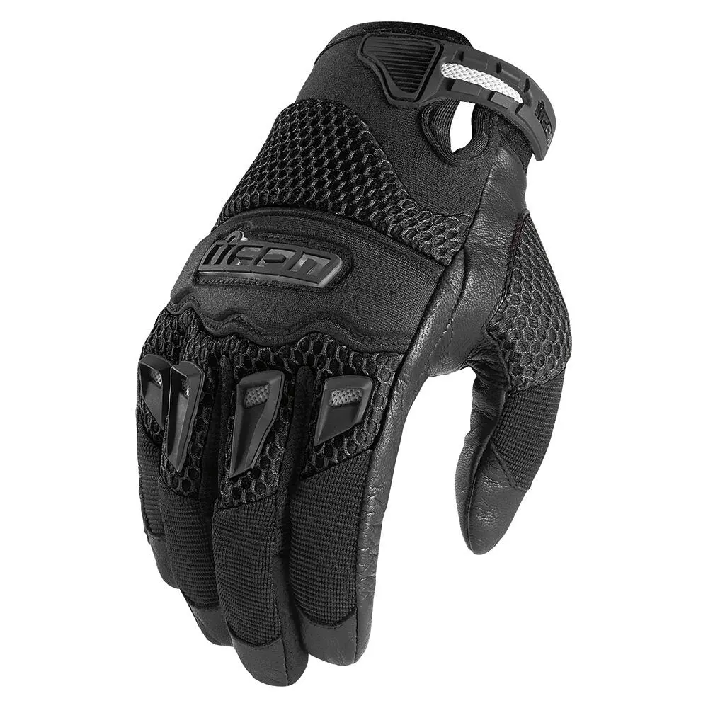 Icon 29Er Womens Motorcycle Short Mesh Textile Glove 1