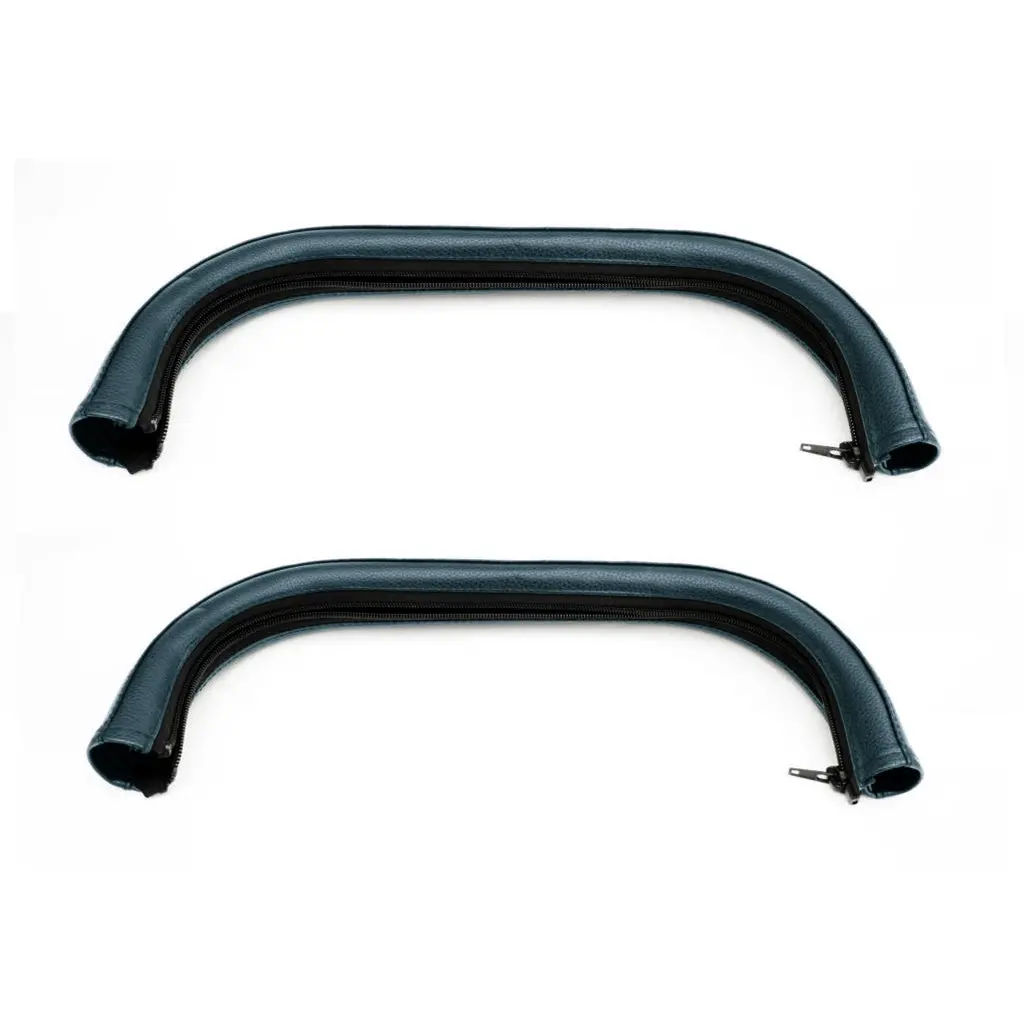 Stomp V4 Leatherette Handle And Bumper Bar Cover Set - Blueberry 1