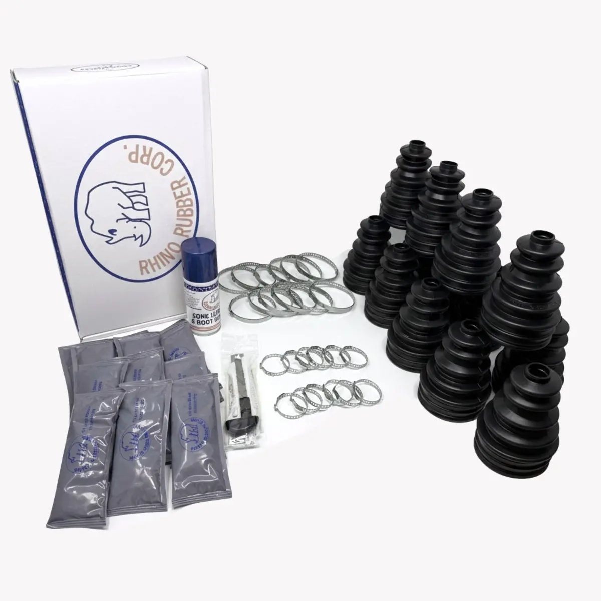 Rhino Boots Universal Cv Boot Gaiter Kit Standard Stretchy Drive Shaft I Quantity 1, 12 1
