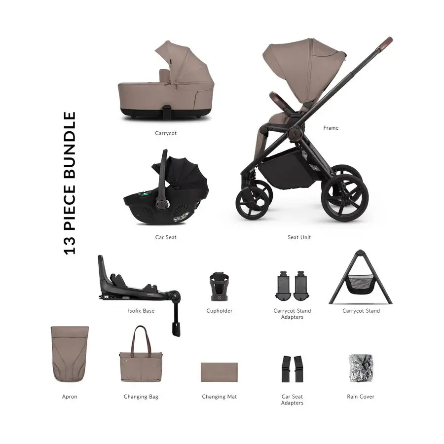Venicci Claro 2 - 4In1 Plus Tiago Bundle - Almond 1
