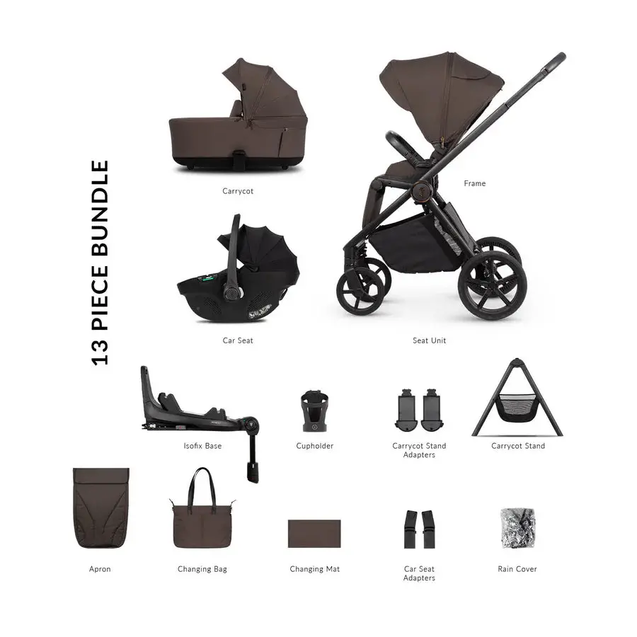 Venicci Claro 2 - 4In1 Plus Tiago Bundle - Chocolate 1