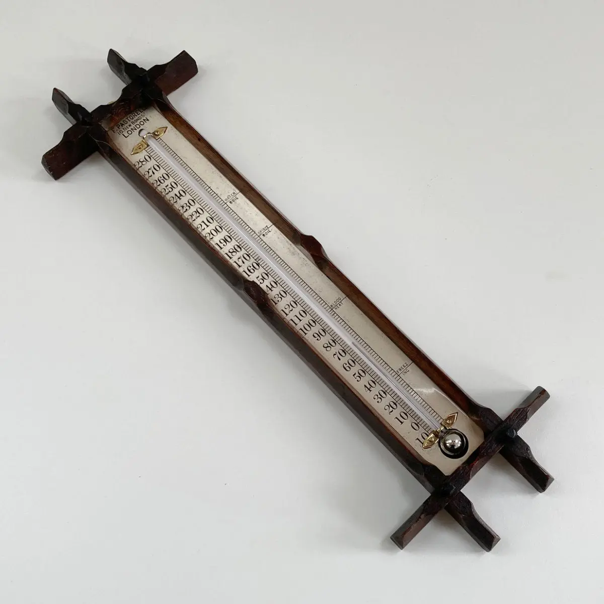 Large Late Victorian Wall Thermometer By Francis Pastorelli Of Bond Street 1
