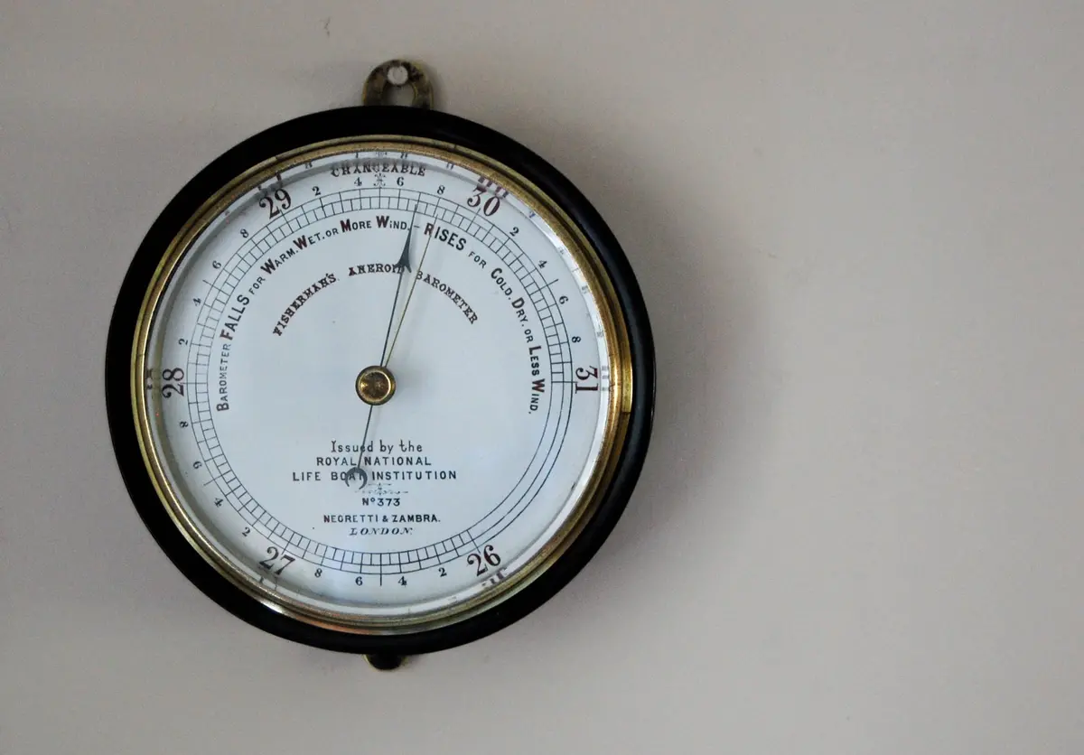 Mid-Victorian Fisherman's Rnli Aneroid Barometer By Negretti & Zambra - No 373 1
