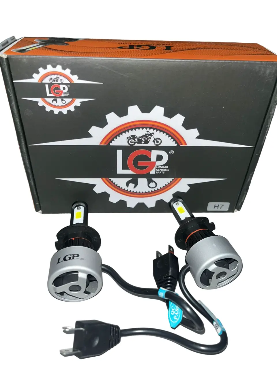 Lgp H7 Hi/Lo 9000Lm 6500K 72 W Led Automotive Headlight Bulbs Auto Conversion Driving Lamp (Cool White Light) (H7) For All Cars- 1 Year Warranty 1