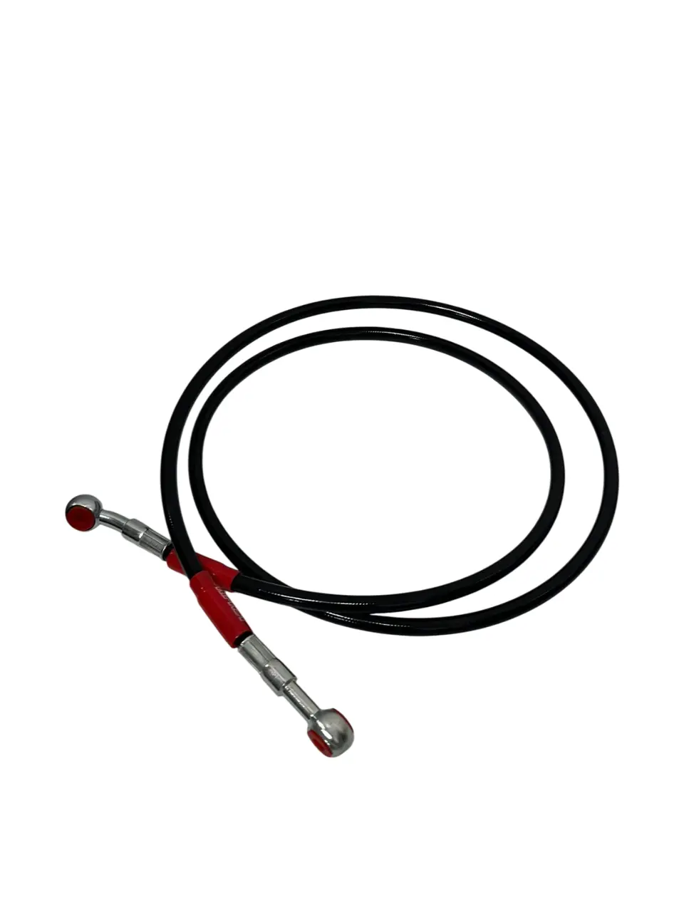 Steel Braided Disc Hose Pipe 140Cm Black Suitable For All Bikes  - Black 1