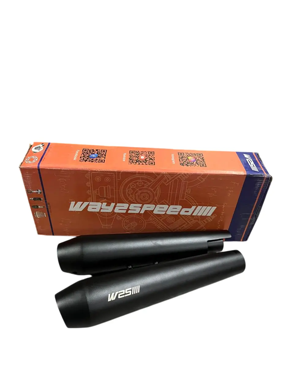Re Interceptor 650 / Continental Gt 650 Way2speed Performance Spitfire Exhaust ( Matte Black ) 1