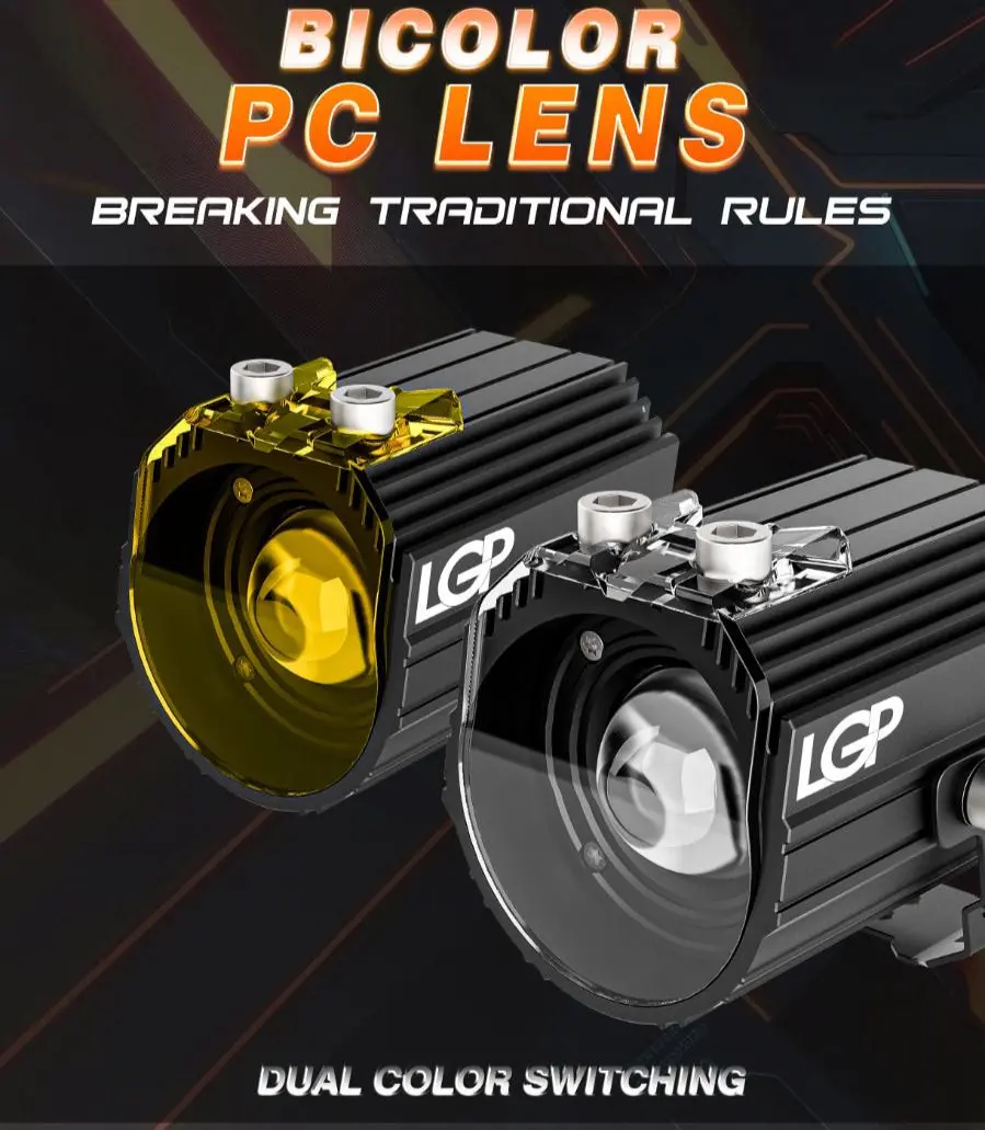 Mk02 Spotlight | Ip67 Waterproof | Auxiliary Lights With With Harness | Compatible For All Motorcycles And Cars - Premium By Lgp (18 Months Warranty) 1