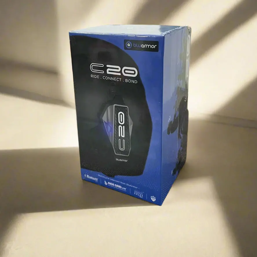 Blu Armor C20 Intercom System For Motorcycles | Ridegrid™ Lite 1