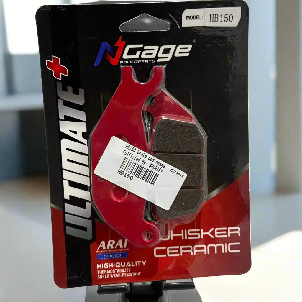 Honda Cb H’Ness 350/Cb 350/ Cb 350Rs | Rear Whisker Ceramic Ultimate + Brake Pads | Ngage Powerparts 1