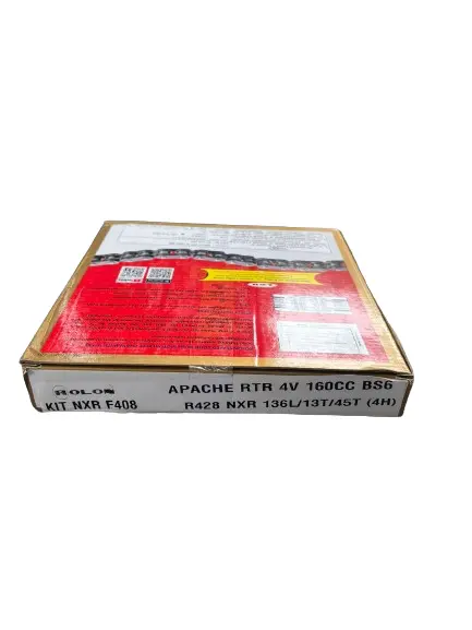 Apache Rtr 4V 160Cc Bs6 Model Chain And Sprocket Kit - Kit Nxr F408 1