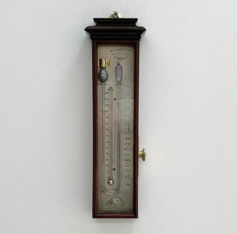 Patent Compensating Portable Barometer By William Harris London 1