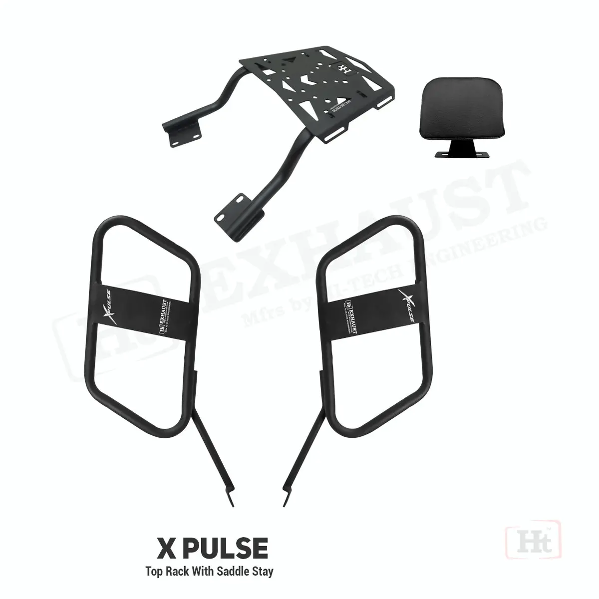 Hitech Xpulse 200 Top Rack With Saddle Stay Removable Seat Rest 1
